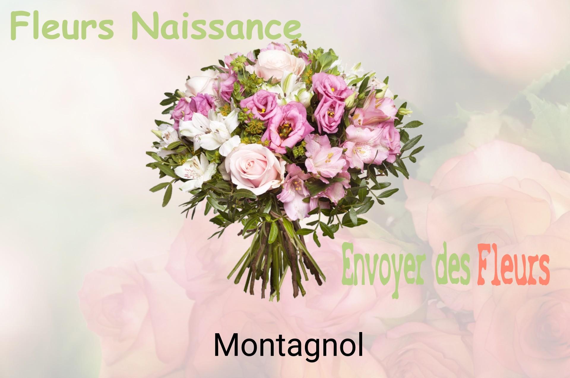 Bouquet de fleurs de naissance livré à Montagnol